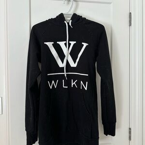 Women's Black Long Hoodie Sweater